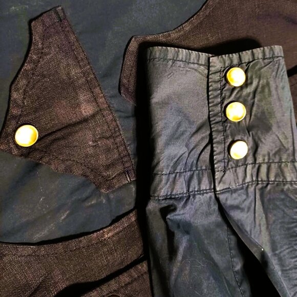 "Double D Ranch" Navy Western Cowboy Shirt - Mens L (Ladies XL or XXL) - Picture 2 of 5